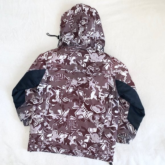 Boy's Brown Waterproof Winter Jacket Coat Park Med - Picture 3 of 3